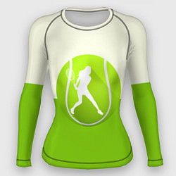 Рашгард женский Символ теннисиста, цвет: 3D-принт