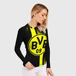 Рашгард женский FC Borussia Dortmund: Storm, цвет: 3D-принт — фото 2