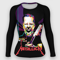 Рашгард женский Metallica: James Alan Hatfield, цвет: 3D-принт