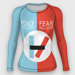 Рашгард женский 21 Pilots: Peace & Fear, цвет: 3D-принт