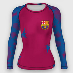 Рашгард женский FC Barcelona: Purple Original, цвет: 3D-принт
