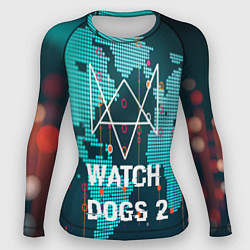 Рашгард женский Watch Dogs 2: Network Hack, цвет: 3D-принт
