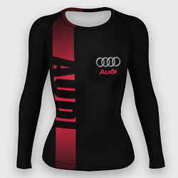 Рашгард женский Audi: Black Sport, цвет: 3D-принт