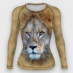 Рашгард женский Песчаный лев, цвет: 3D-принт