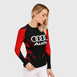 Рашгард женский Audi: Red Anger, цвет: 3D-принт — фото 2