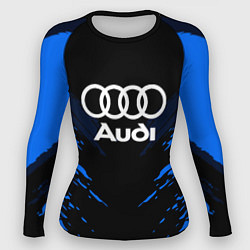Рашгард женский Audi: Blue Anger, цвет: 3D-принт