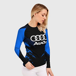 Рашгард женский Audi: Blue Anger, цвет: 3D-принт — фото 2