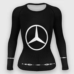 Рашгард женский Mercedes: Black Abstract, цвет: 3D-принт