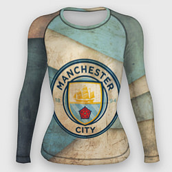 Рашгард женский FC Man City: Old Style, цвет: 3D-принт