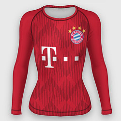 Рашгард женский FC Bayern Home 18-19, цвет: 3D-принт