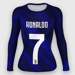 Рашгард женский Ronaldo 7: Blue Sport, цвет: 3D-принт