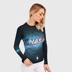 Рашгард женский NASA: Space Light, цвет: 3D-принт — фото 2