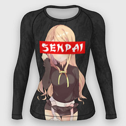 Рашгард женский Senpai Baby, цвет: 3D-принт