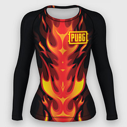 Рашгард женский PUBG: Hell Flame, цвет: 3D-принт