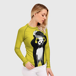 Рашгард женский Панда-маляр, цвет: 3D-принт — фото 2