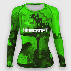 Рашгард женский Minecraft: Green World, цвет: 3D-принт