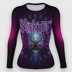 Рашгард женский Slipknot: Neon Skull, цвет: 3D-принт