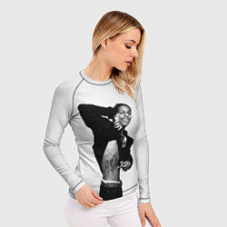 Рашгард женский ASAP Rocky: White Fashion, цвет: 3D-принт — фото 2
