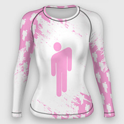 Рашгард женский Billie Eilish: Pink Style, цвет: 3D-принт