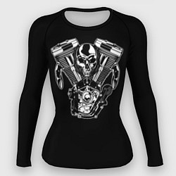 Рашгард женский Движковый череп, цвет: 3D-принт