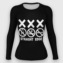 Рашгард женский Straight edge, цвет: 3D-принт
