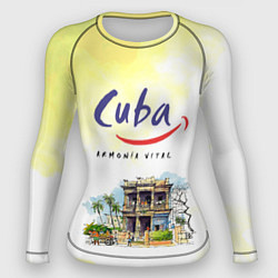 Рашгард женский Куба, цвет: 3D-принт