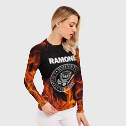 Рашгард женский Ramones, цвет: 3D-принт — фото 2