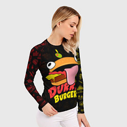 Рашгард женский Fortnite Durrr Burger, цвет: 3D-принт — фото 2