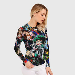 Рашгард женский Моя геройская академия, цвет: 3D-принт — фото 2