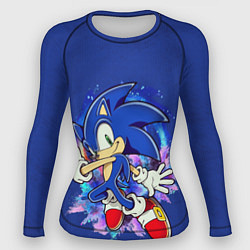 Рашгард женский Sonic, цвет: 3D-принт