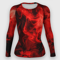 Рашгард женский Красный дым, цвет: 3D-принт