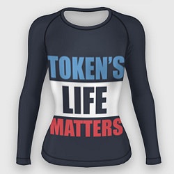 Рашгард женский TOKENS LIFE MATTERS, цвет: 3D-принт