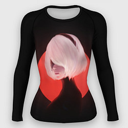 Рашгард женский 2b Nier Black, цвет: 3D-принт