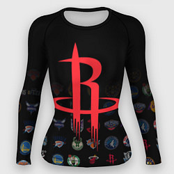 Рашгард женский Houston Rockets 2, цвет: 3D-принт