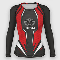 Рашгард женский Toyota Driver team Red, цвет: 3D-принт