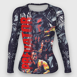 Женский рашгард Predator - jungle texture