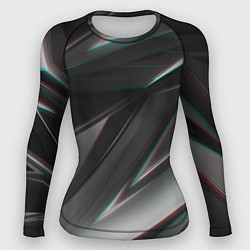 Рашгард женский GEOMETRY STRIPES GLITCH, цвет: 3D-принт