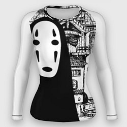 Рашгард женский No-Face Spirited Away Ghibli, цвет: 3D-принт