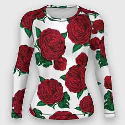 Рашгард женский Винтажные розы, цвет: 3D-принт