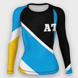 Рашгард женский Athletic team blue, цвет: 3D-принт