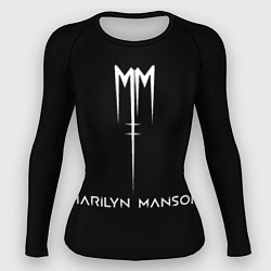Рашгард женский Marilyn Manson, цвет: 3D-принт