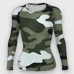 Рашгард женский Camouflage 2, цвет: 3D-принт