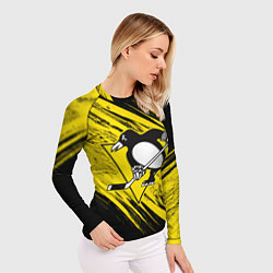 Рашгард женский Pittsburgh Penguins Sport, цвет: 3D-принт — фото 2