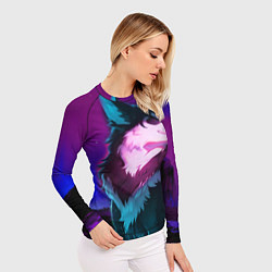 Рашгард женский Сказочный волк, цвет: 3D-принт — фото 2