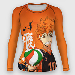 Рашгард женский ВОЛЕЙБОЛ!! HAIKYUU!!, цвет: 3D-принт