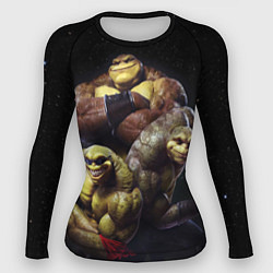 Рашгард женский Battletoads, цвет: 3D-принт