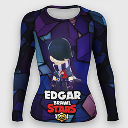 Рашгард женский BRAWL STARS EDGAR, цвет: 3D-принт