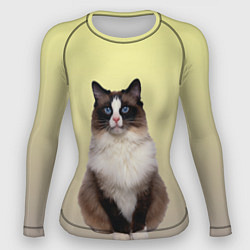 Рашгард женский Персидская пушистая кошка, цвет: 3D-принт
