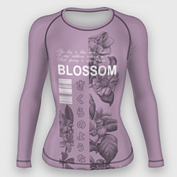 Рашгард женский Blossom, цвет: 3D-принт
