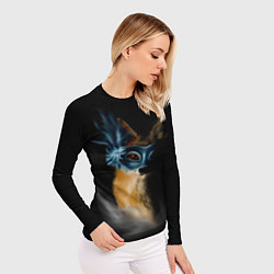 Рашгард женский Лиса в маске, цвет: 3D-принт — фото 2